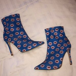 Lips Bootie Heels